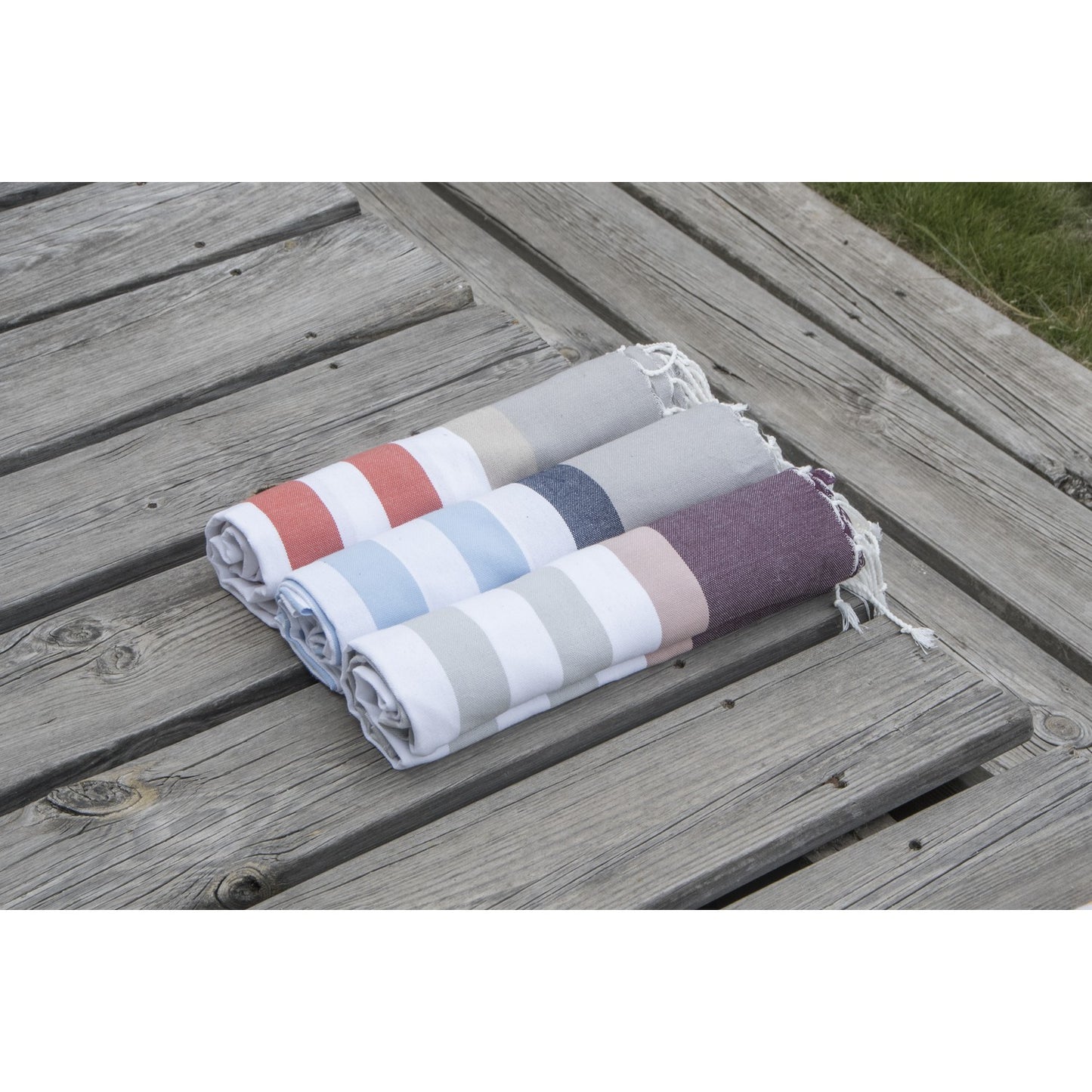 Fouta tricolore coton ARCACHON 100x200