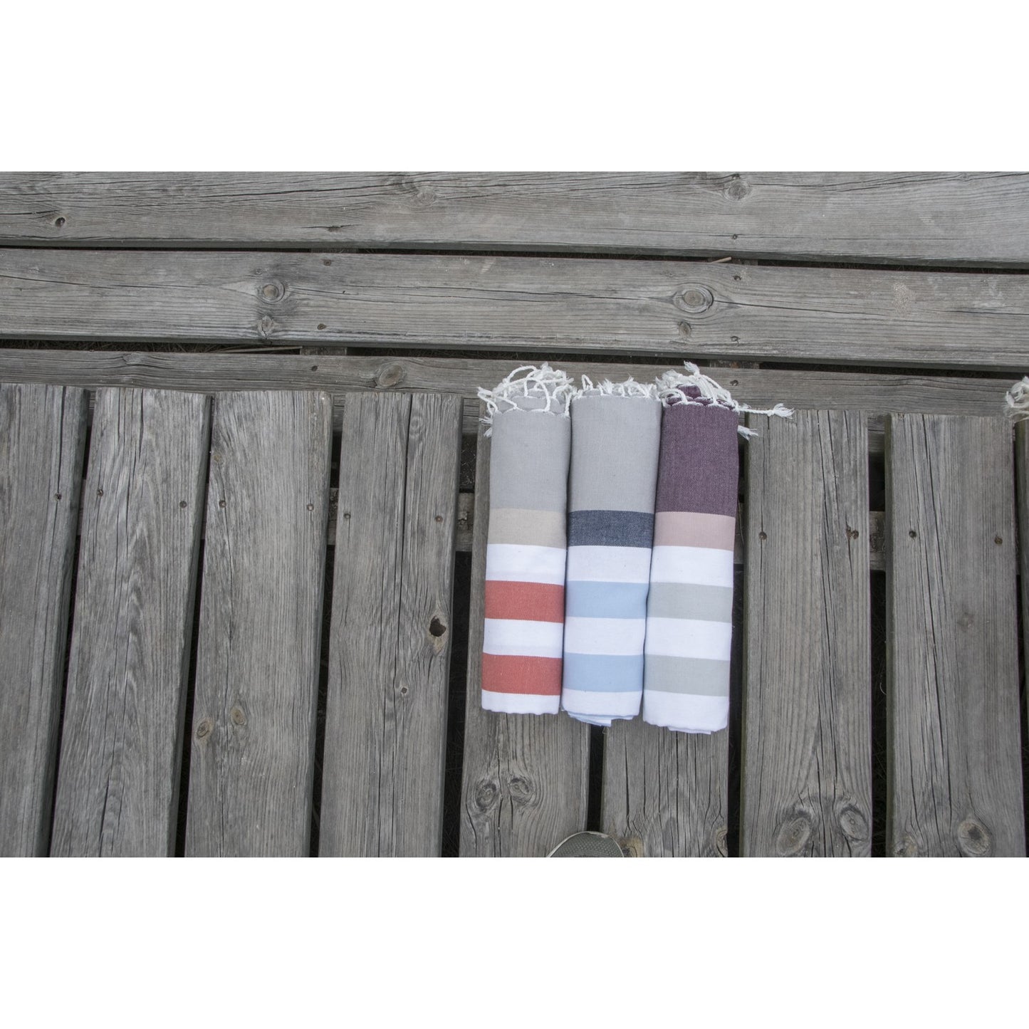 Fouta tricolore coton ARCACHON 100x200