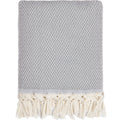 Plaid laine gris chiné ASPEN - 160x250 - febronie.com