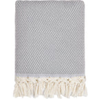 Plaid laine gris chiné ASPEN    febronie.com