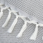 Plaid laine gris chiné ASPEN    febronie.com