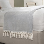 Plaid laine gris chiné ASPEN    febronie.com
