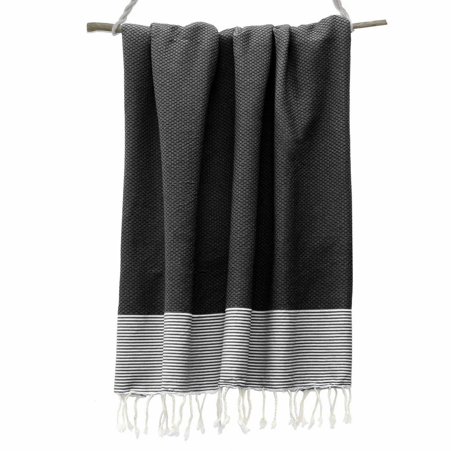 Fouta nid d'abeille coton IBIZA 100x200