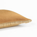 Coussin velours de coton 50x30 ISCHIA - camel