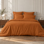 Bedlinnenset (50x70) katoenperkal karamel NINA
