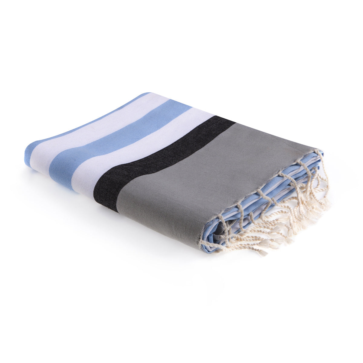 Fouta tricolore coton ARCACHON 100x200 - febronie.com