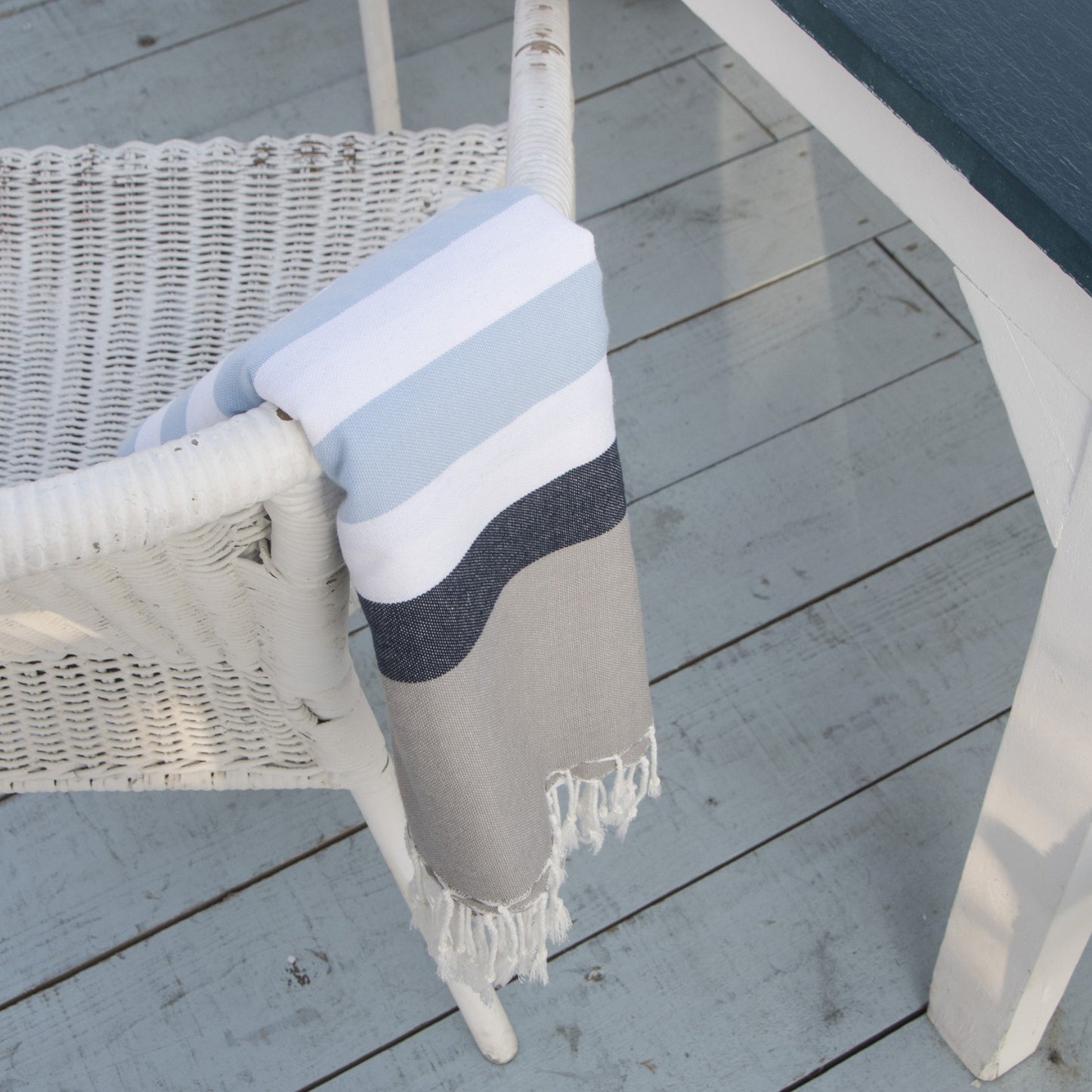 Fouta tricolore coton ARCACHON 100x200