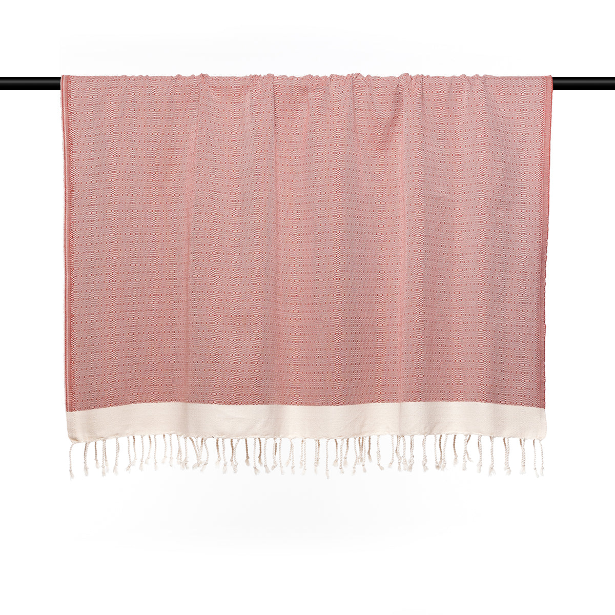 Plaid coton terracotta COURCHEVEL