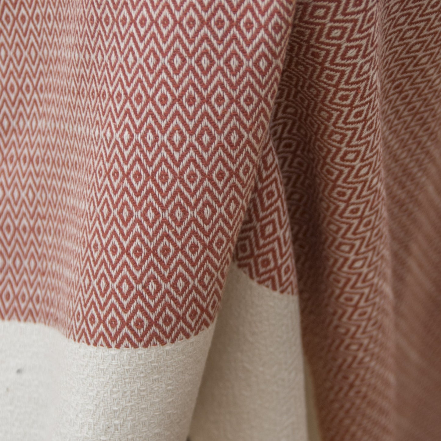 Plaid coton terracotta COURCHEVEL