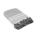 Plaid coton gris moyen STOCKHOLM - 130x170 - febronie.com