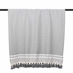 Plaid coton gris moyen STOCKHOLM    febronie.com