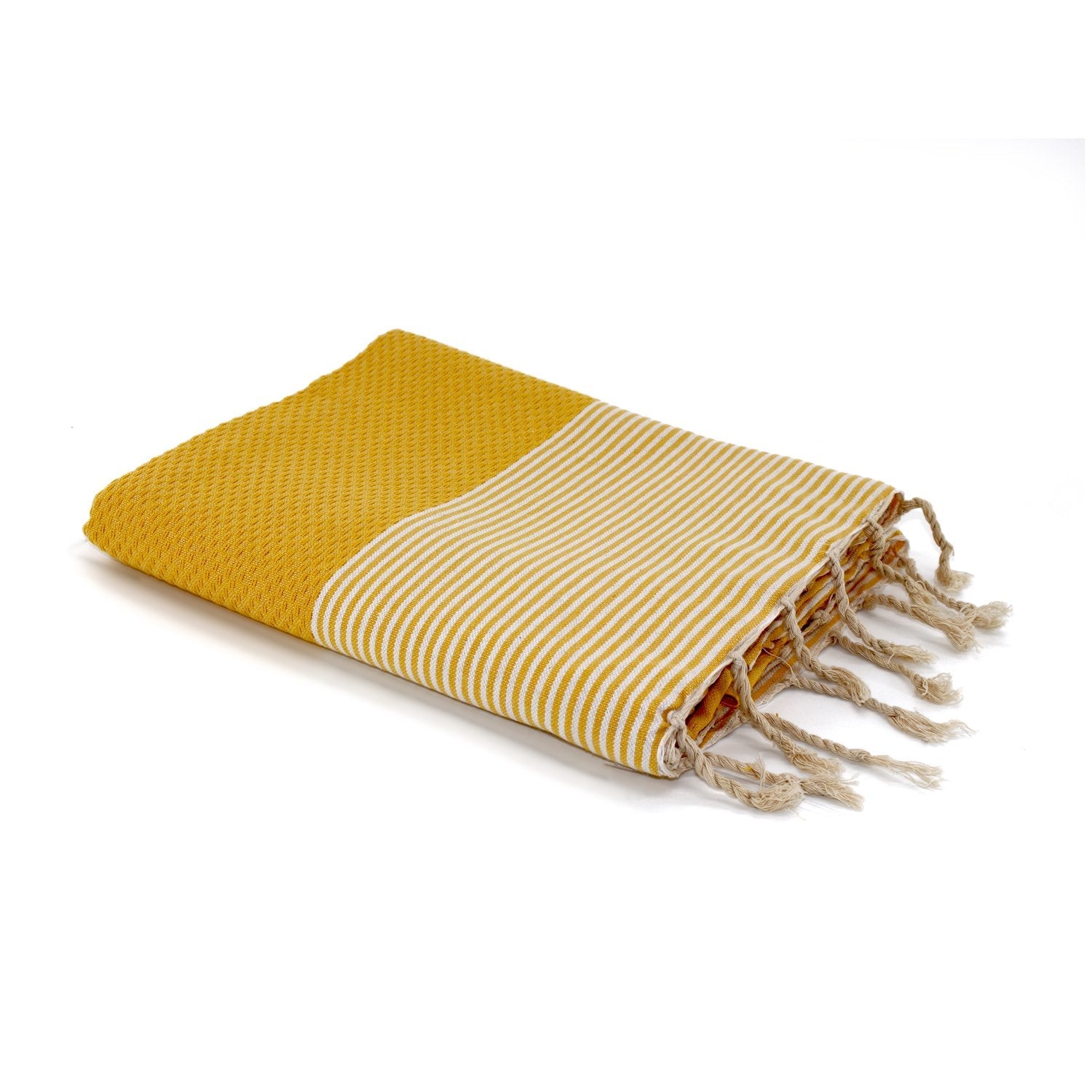 Fouta nid d'abeille coton 100x200 IBIZA    febronie.com