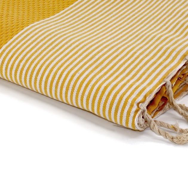 Fouta nid d'abeille coton IBIZA 100x200