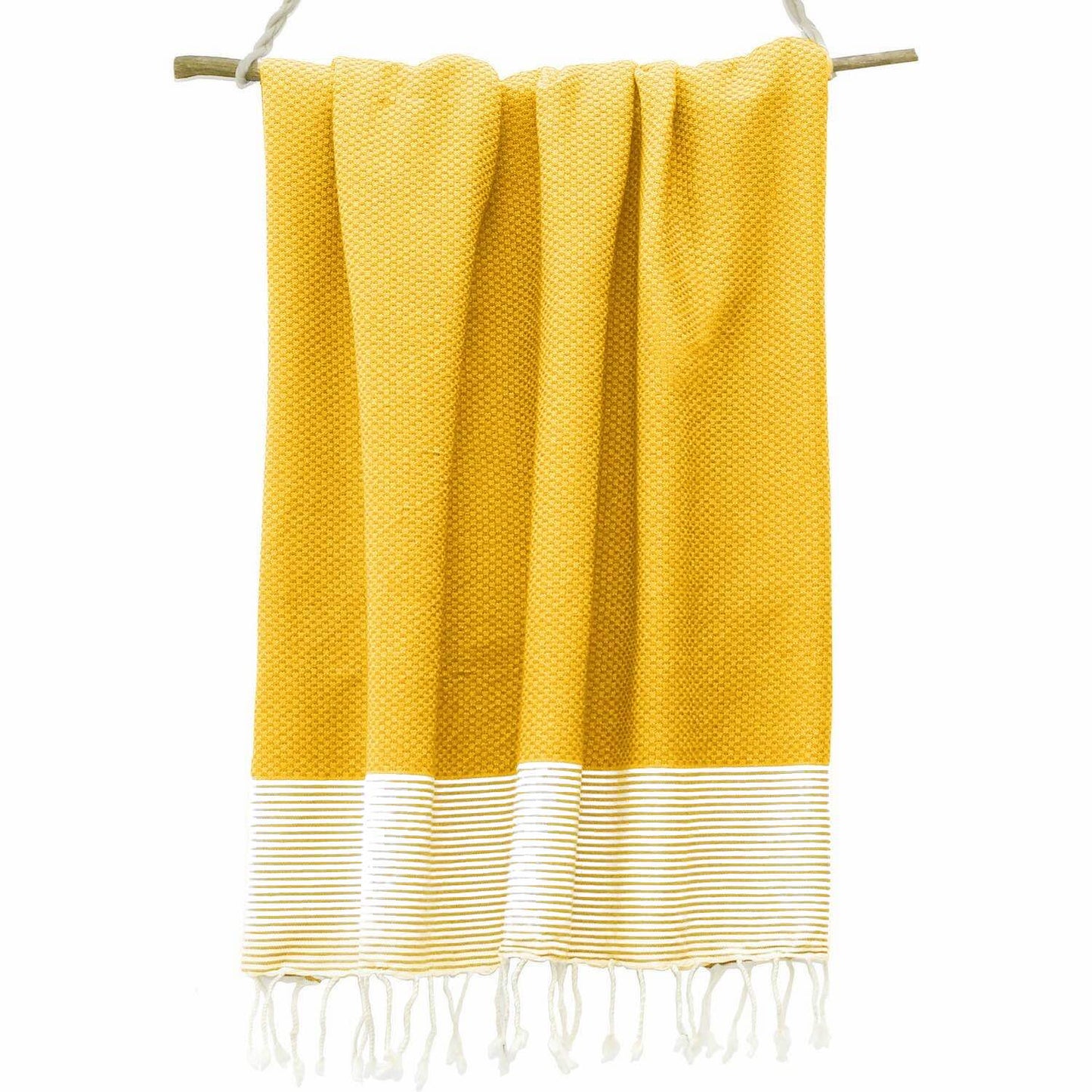 Fouta nid d'abeille coton IBIZA 100x200