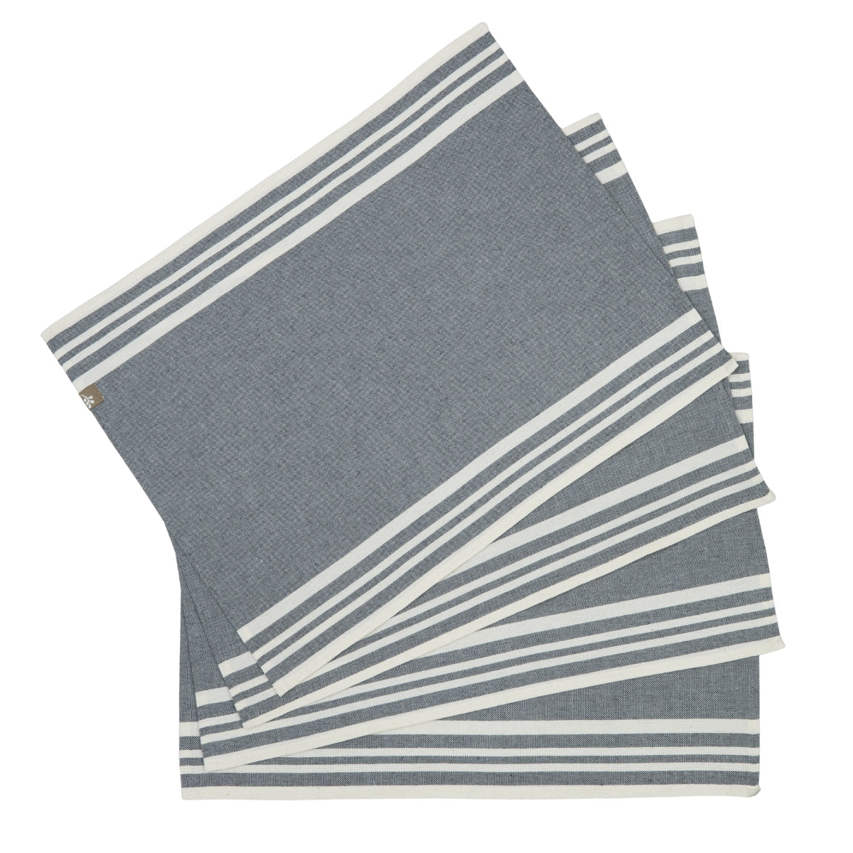 Set de table (x4) coton 35x50 MAHDIA - gris moyen