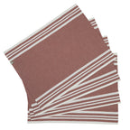 Set de table (x4) coton 35x50 MAHDIA - rouge tomette