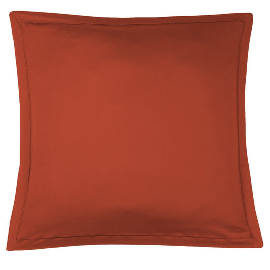 Taie d'oreiller (x1) satin de coton terracotta JULIA