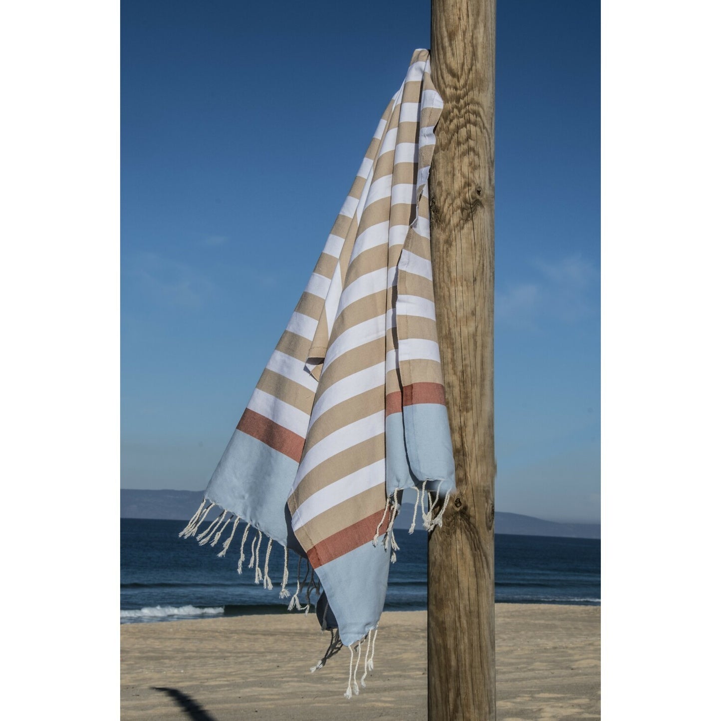 Fouta tricolore coton ARCACHON 100x200