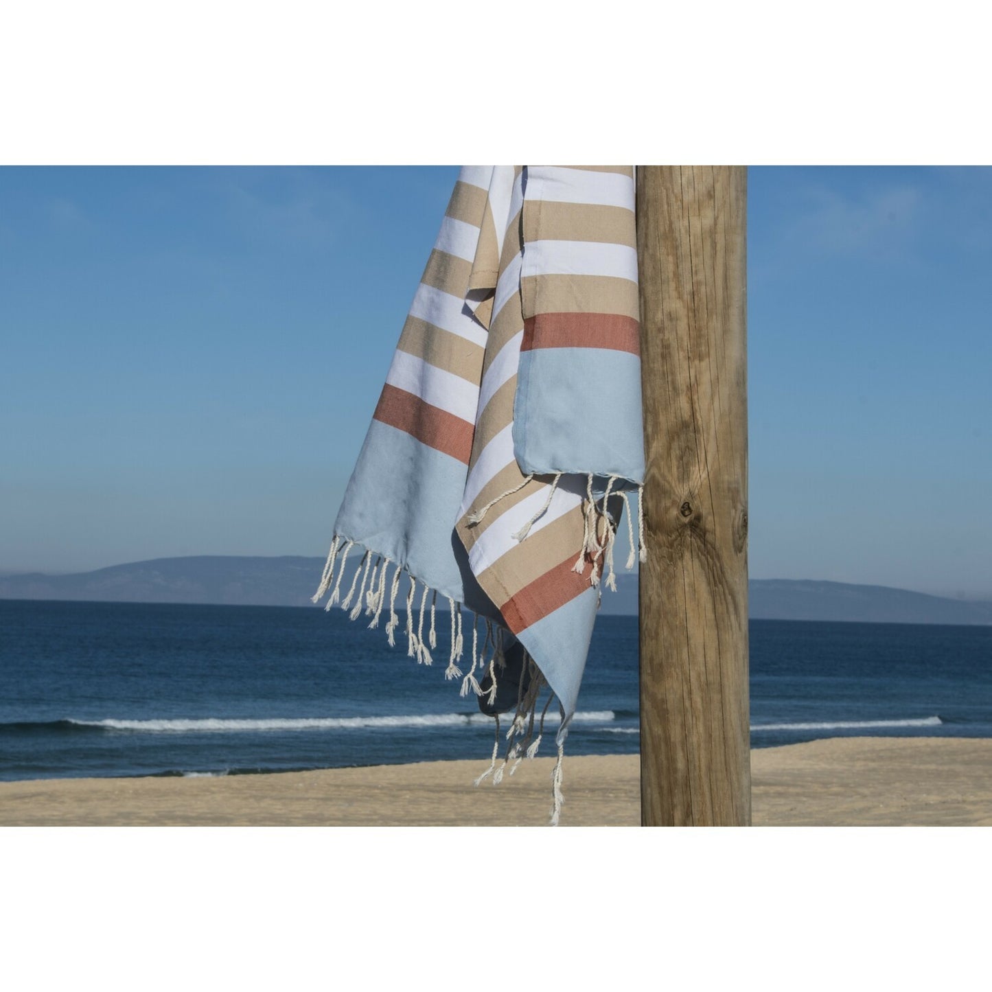 Fouta tricolore coton ARCACHON 100x200