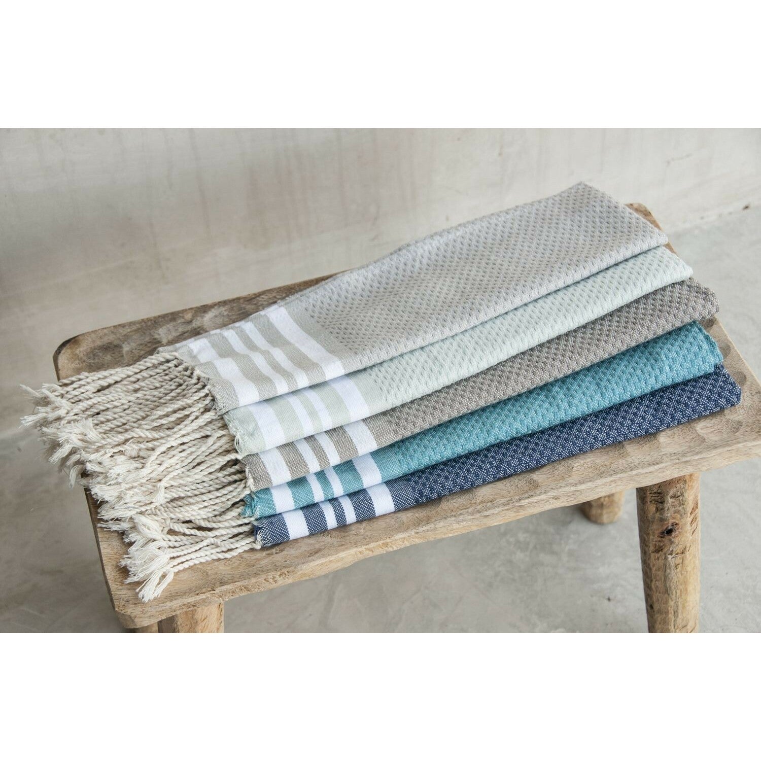 Fouta set de baño (1+2) algodón 100x200+2(40x60) HAMPTONS