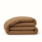 Housse de couette coton lavé noisette LUNA - 240x220 cm