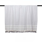 Plaid coton gris perle STOCKHOLM    febronie.com