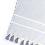 Plaid coton gris perle STOCKHOLM    febronie.com