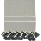 Plaid coton gris perle STOCKHOLM    febronie.com