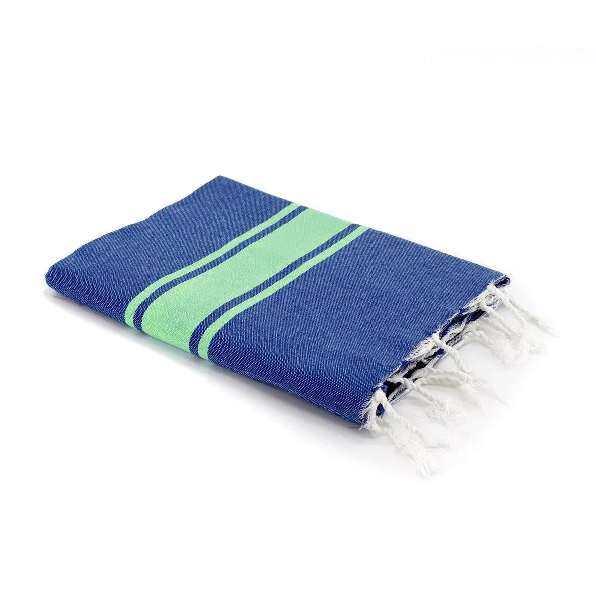 Fouta bicolore coton 100x200 ST TROPEZ - moka / écrevisse - febronie.com