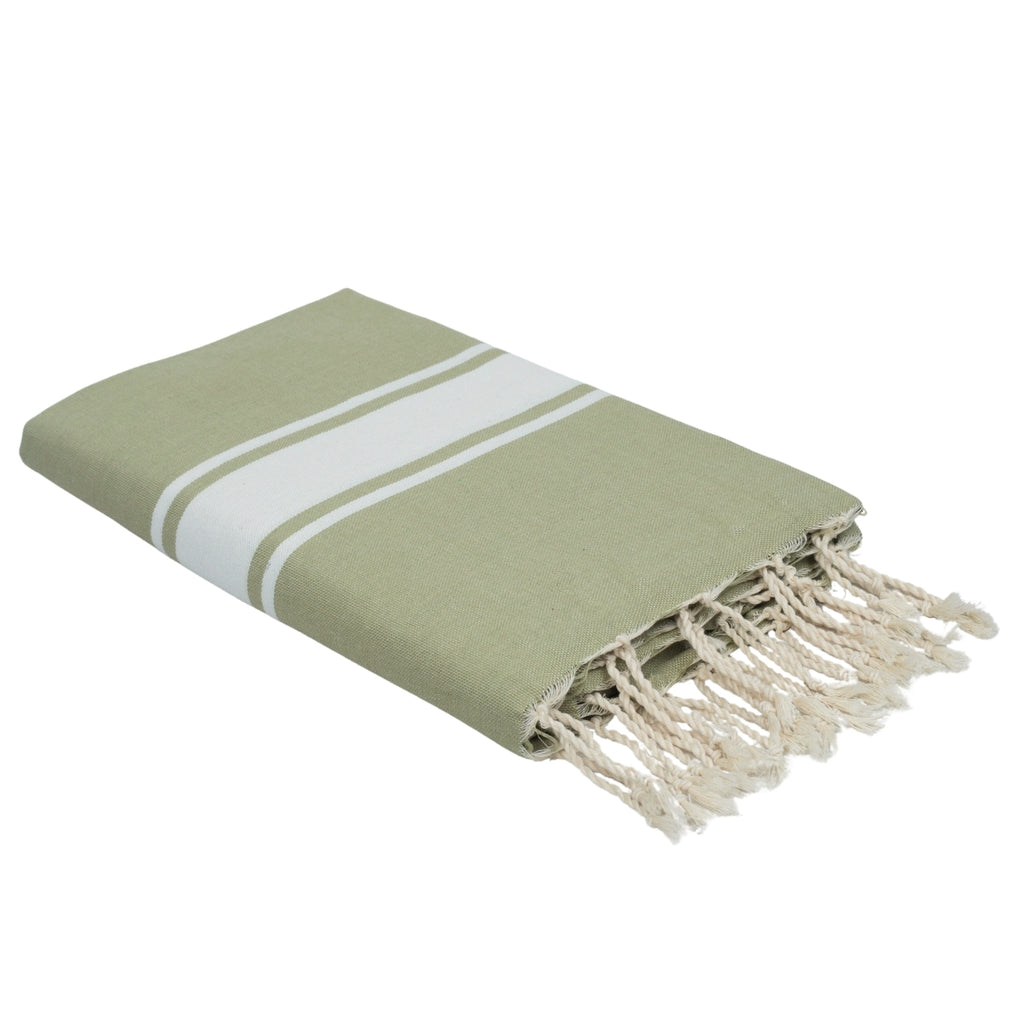 Fouta coton 100x200 ST TROPEZ vert amande
