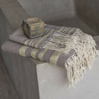 Bath set, 1 fouta + 2 hand towels cotton 100x200+2(40x60) HAMPTONS
