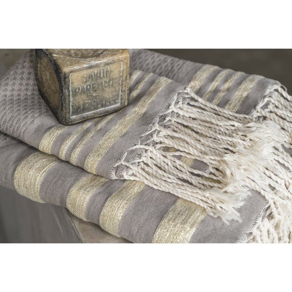 Bath set, 1 fouta + 2 hand towels cotton 100x200+2(40x60) HAMPTONS