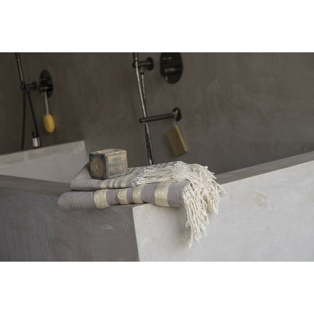 Bath set, 1 fouta + 2 hand towels cotton 100x200+2(40x60) HAMPTONS