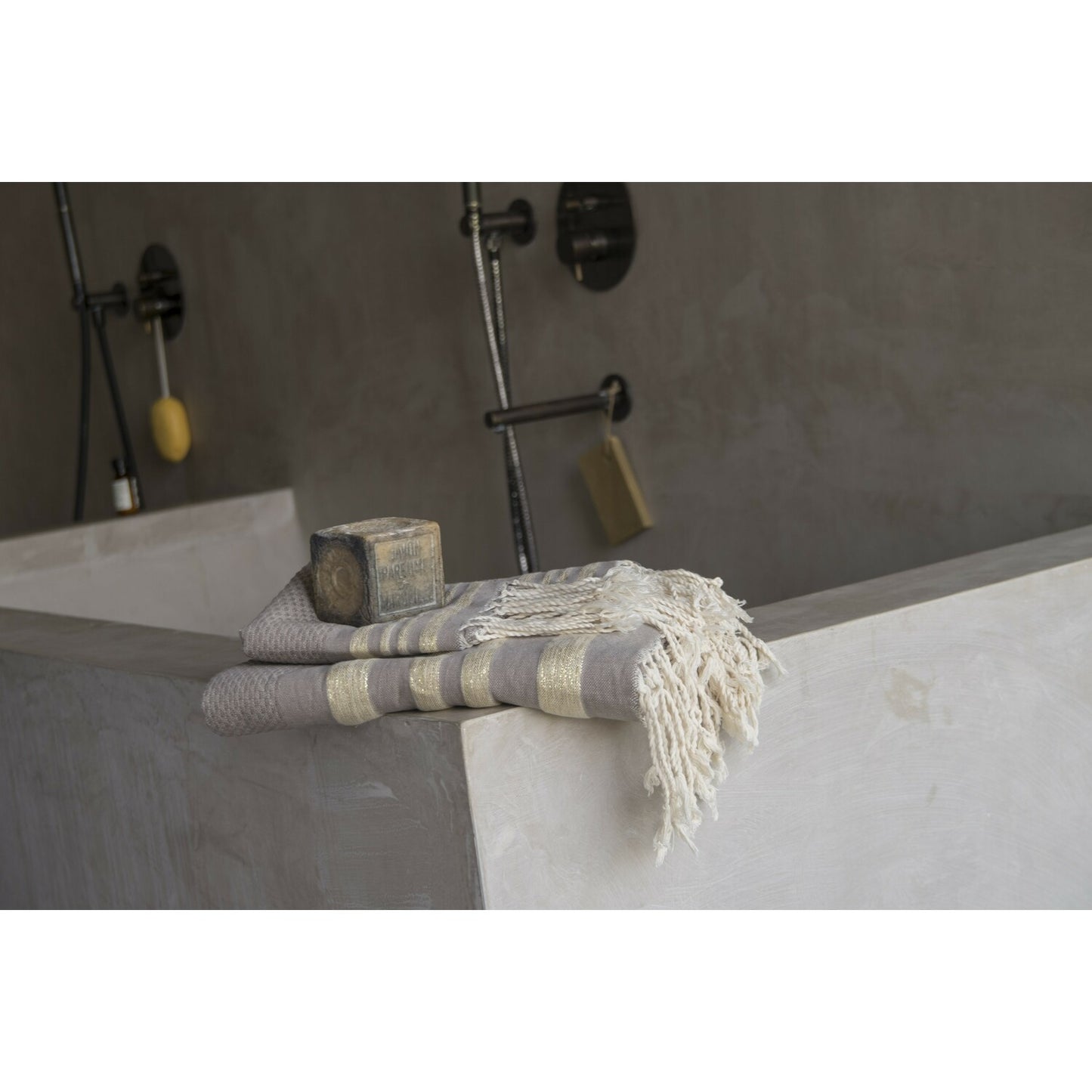 Foutas de bain coton (x3) HAMPTONS 100x200+40x60(x2)