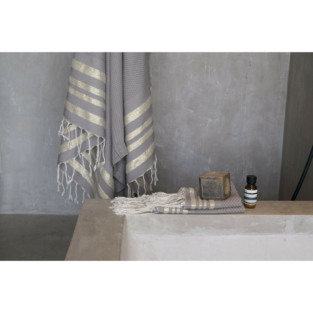 Bath set, 1 fouta + 2 hand towels cotton 100x200+2(40x60) HAMPTONS
