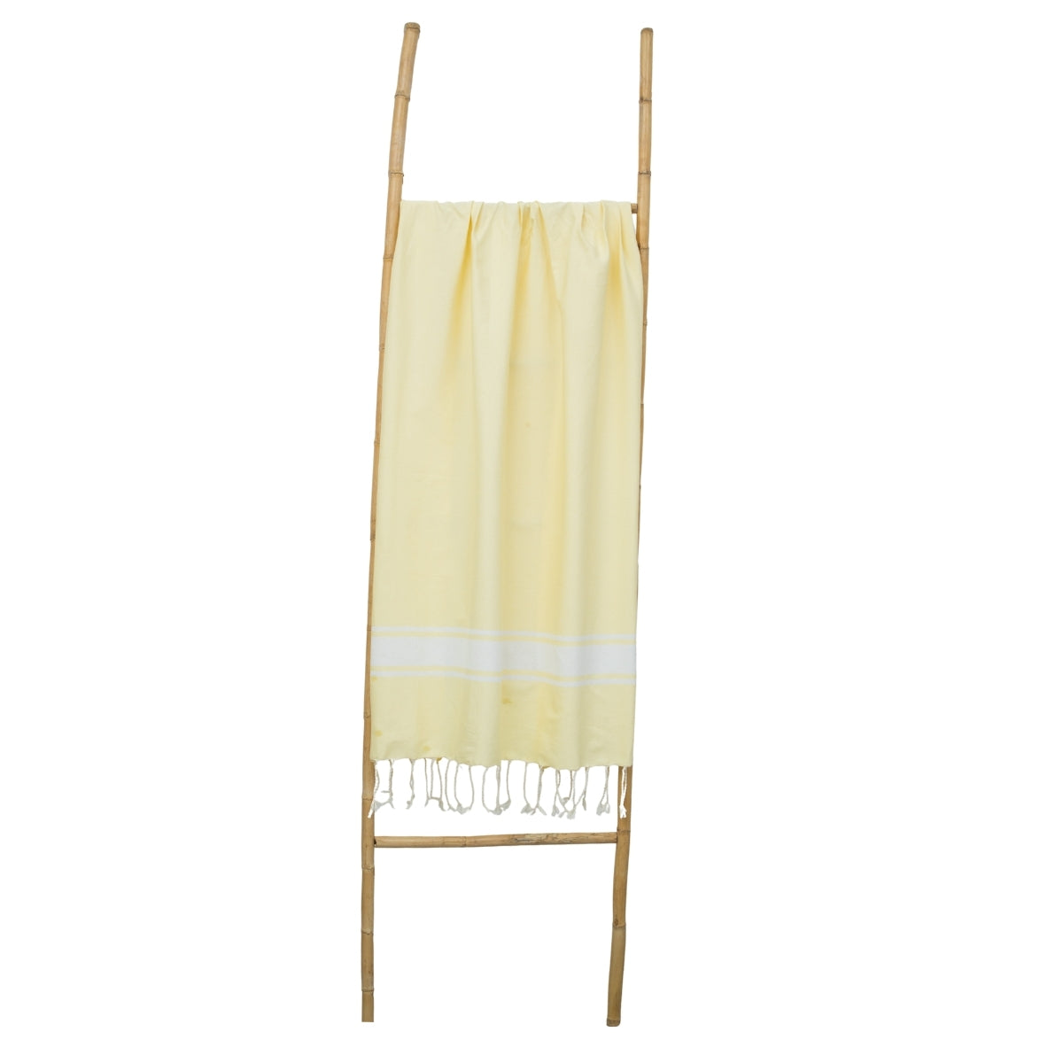 Fouta coton 100x200 ST TROPEZ jaune pâle