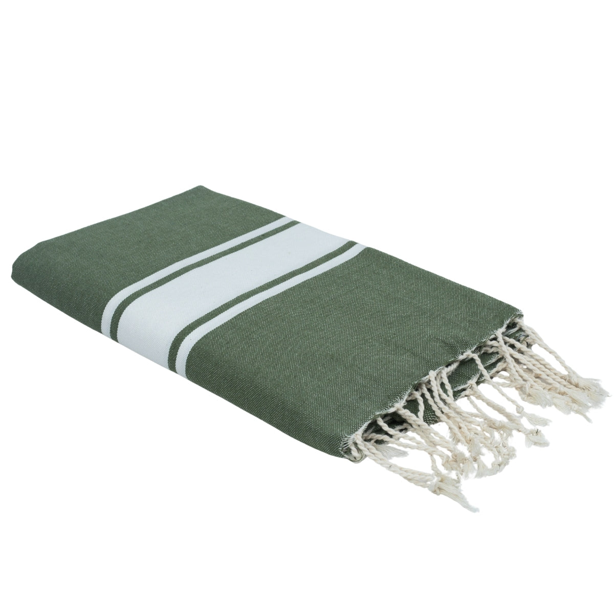 Fouta coton 100x200 ST TROPEZ vert olive