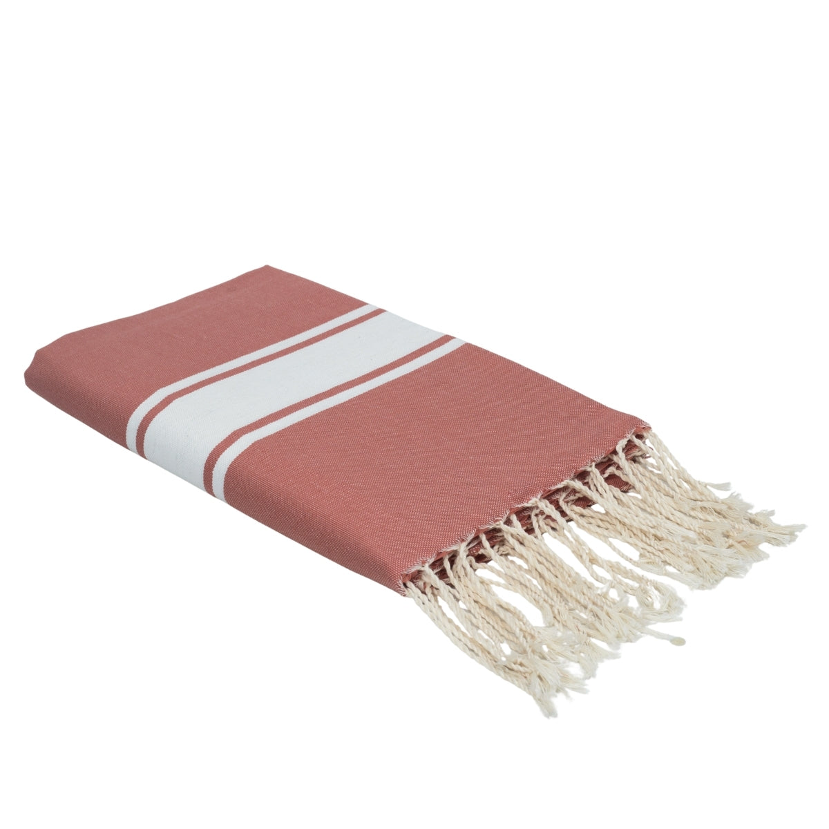 Fouta coton 100x200 ST TROPEZ rose argile
