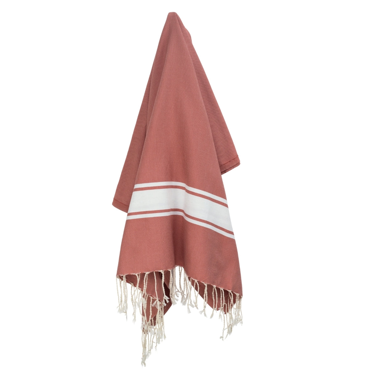 Fouta coton 100x200 ST TROPEZ rose argile