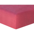 Drap housse lin lavé rose framboise HORTENSE - 180x200x40 - febronie.com