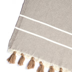 Plaid coton taupe STOCKHOLM    febronie.com