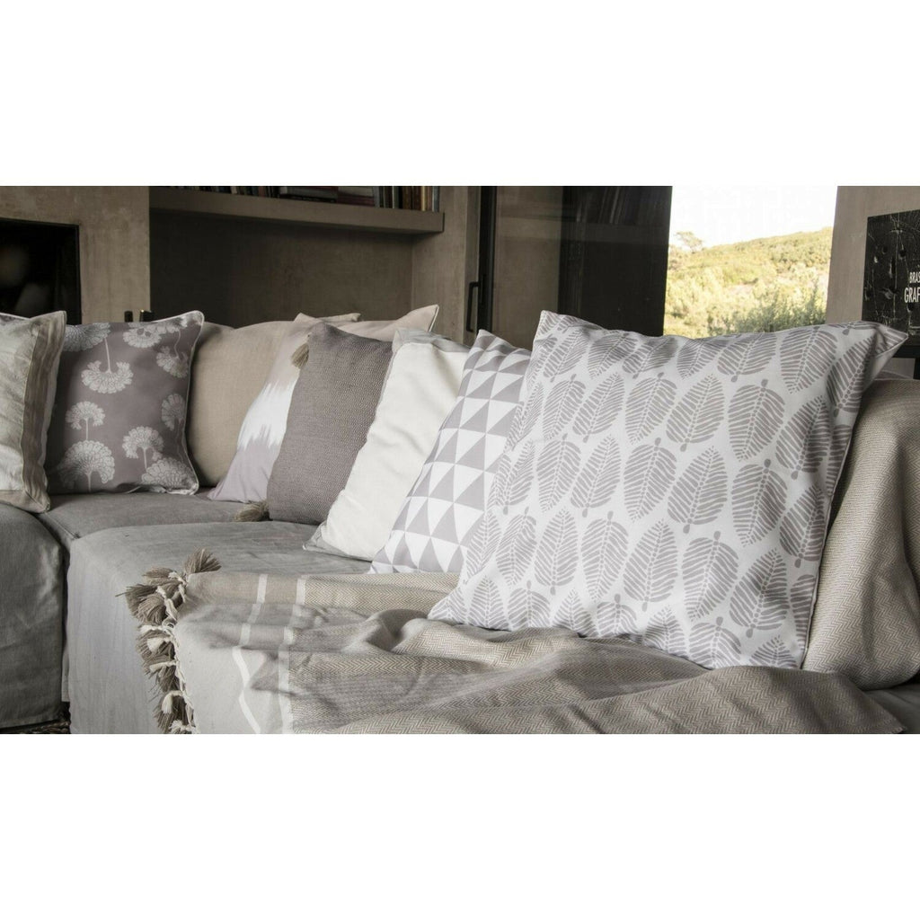 Plaid coton taupe STOCKHOLM    febronie.com