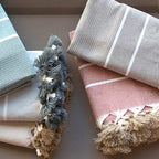 Plaid coton taupe STOCKHOLM    febronie.com