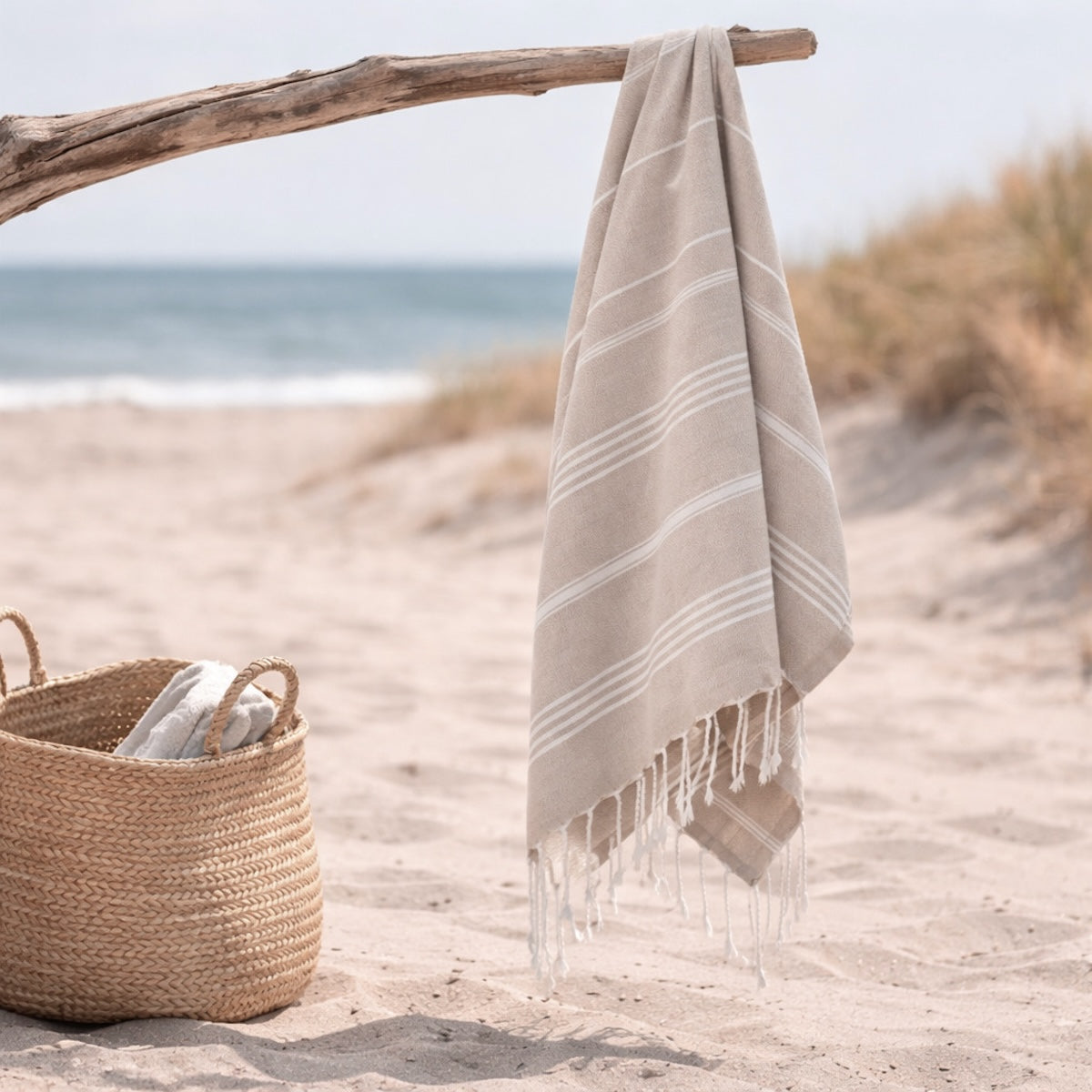 Fouta coton 100x200 MYKONOS beige