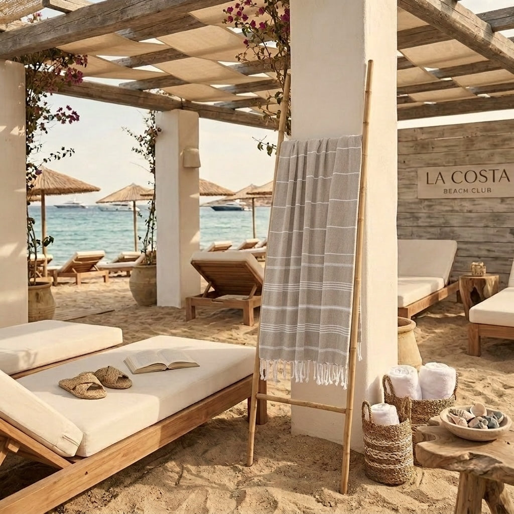 Fouta coton 100x200 MYKONOS beige