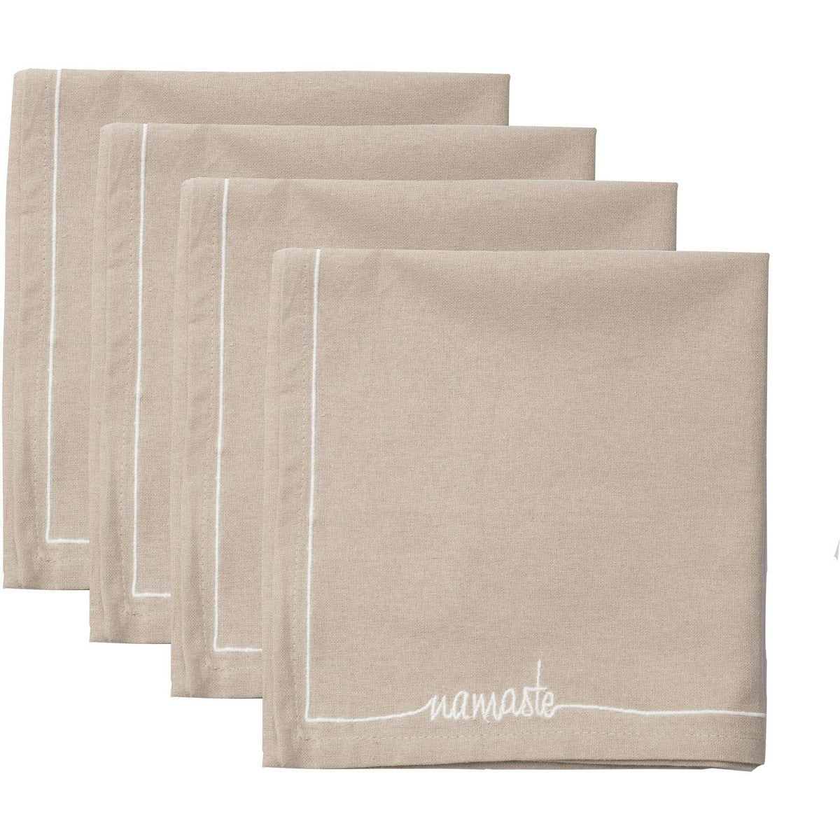 Serviette de table coton (x4) NAMASTE 45x45 - febronie.com