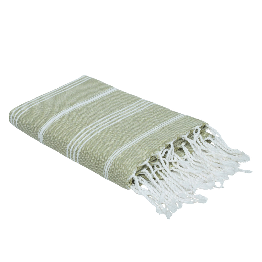 Fouta coton 100x200 MYKONOS vert amande