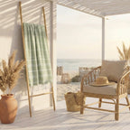 Fouta coton 100x200 MYKONOS vert amande