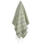 Fouta coton 100x200 MYKONOS vert amande