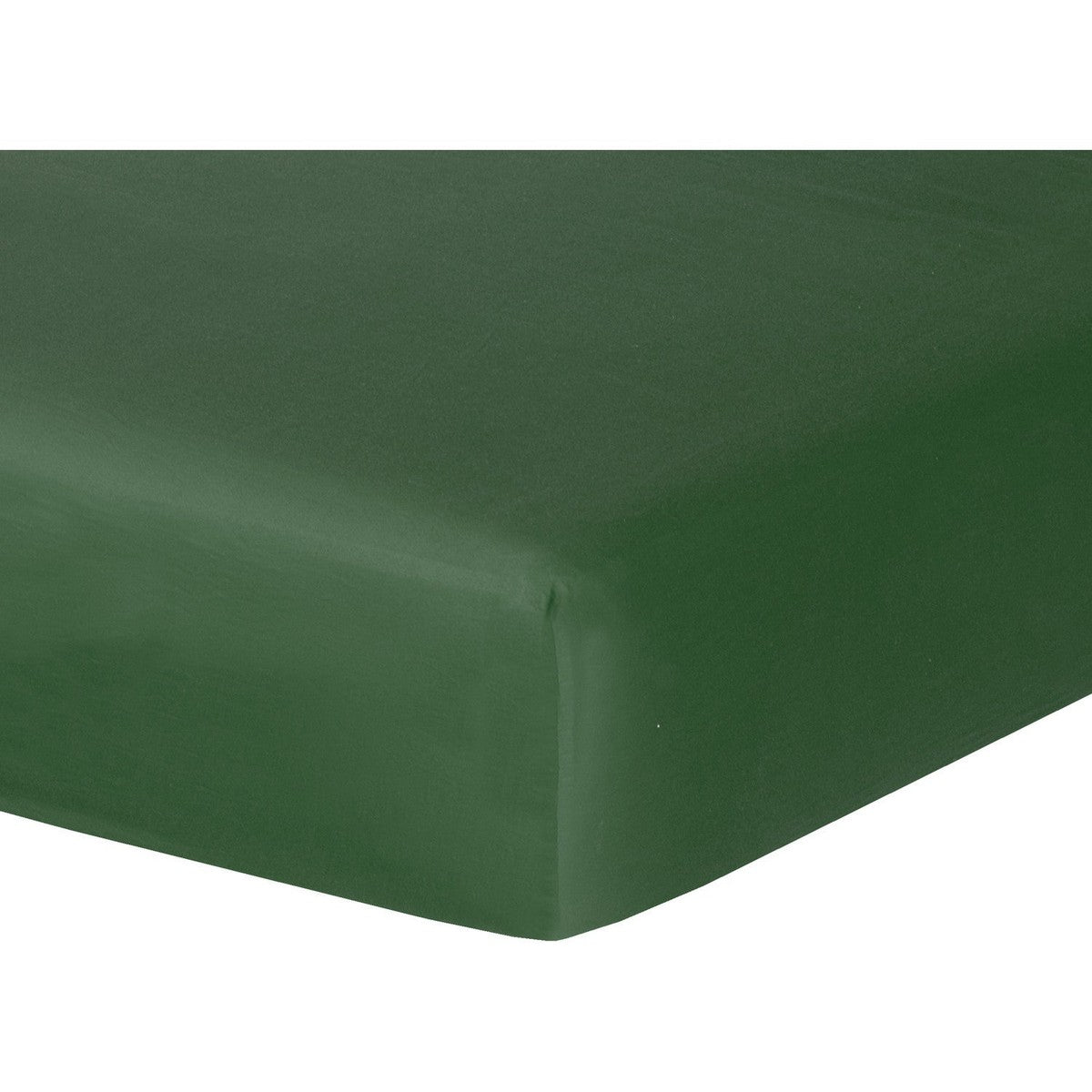 Drap housse satin de coton vert sauge JULIA - febronie.com